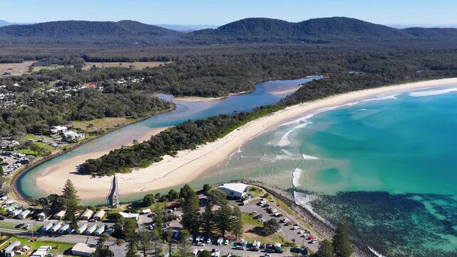 Aerial View of Crescent Head Beach and Killick Creek