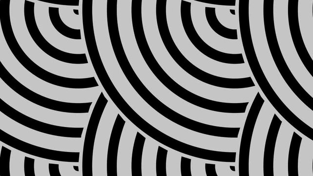 Seigaiha monochrome abstract geometric arch wave pattern seamless loop background