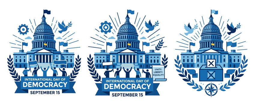 International Day of Democracy Celebration Graphics