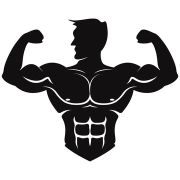 muscular person icon