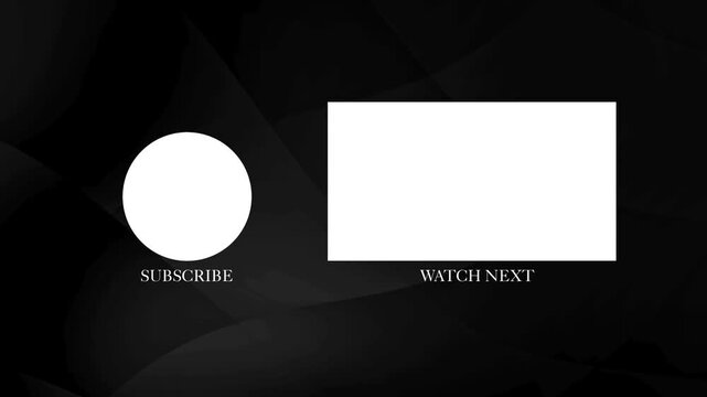 Youtube end screen elements circular profile image rectangle video placeholder text labels display. Ideal for creating custom youtube end screens with circular profile image placeholders