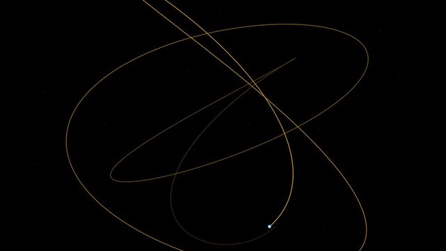 Gold harmonograph pendulum drawing animation