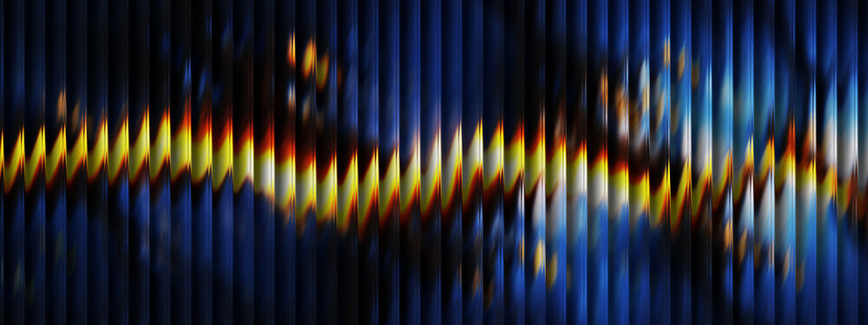 Abstract wavy blue glass effect background with liquid flow and a modern futuristic design.