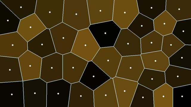 Gold Voronoi relaxation Lloyd algorithm animation