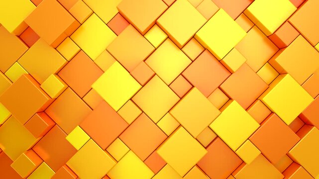 Background of Cubes. Abstract motion, loop, two color, 3d rendering, 4k resolution
