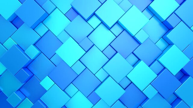 Background of Cubes. Abstract motion, loop, two color, 3d rendering, 4k resolution
