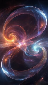 Dynamic Cosmic Energy Swirl Fractal Generative AI