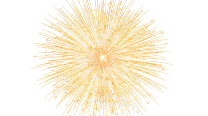 Obraz premium Golden starburst particle light burst flare explosion png