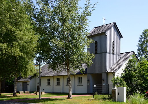 Church at the Memorial Camp Sandbostel, Lower Saxony