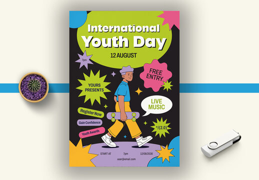 Youth Day Poster Template
