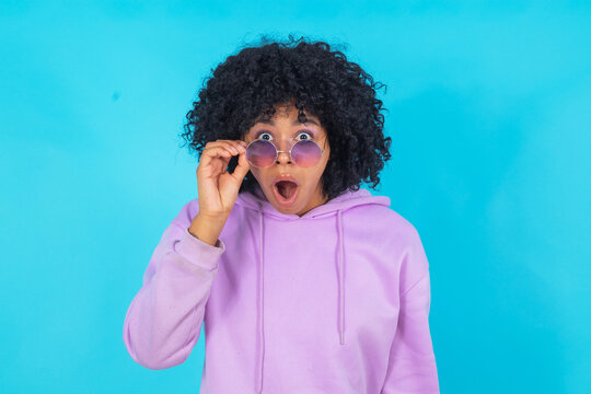 young black woman isolated, suprise expression