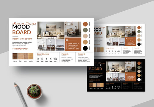 Moodboard Design Template Layout