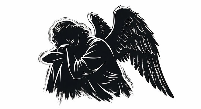 Winged Sorrow's Embrace
