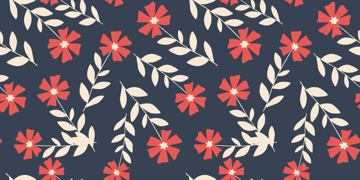 seamless pattern with red hearts