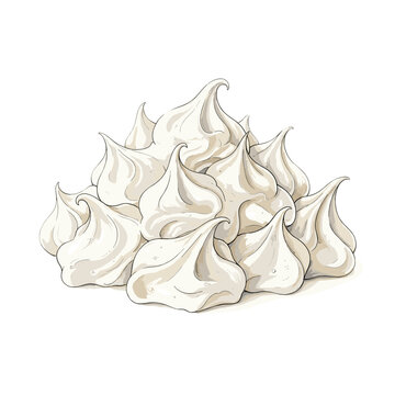 Aquafaba Whipped Meringue Peaks Vegan Baking Dessert For Plant Based Recipe Blogs And Cooking Tutorials