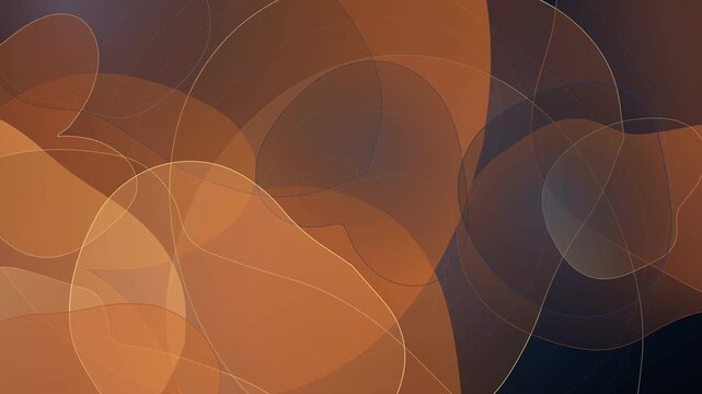 Elegant copper nebula flows through dark space with ethereal light and organic patterns