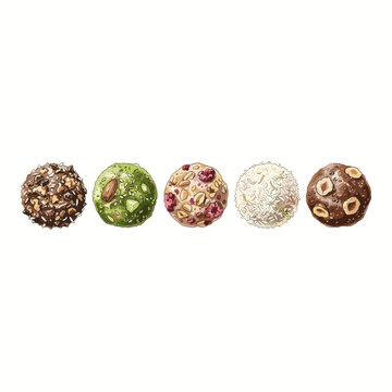 Raw Vegan Energy Balls For Clean Eating Desserts