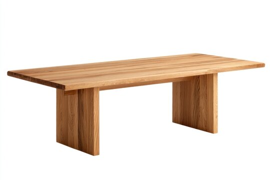 Elegant wooden dining table design.