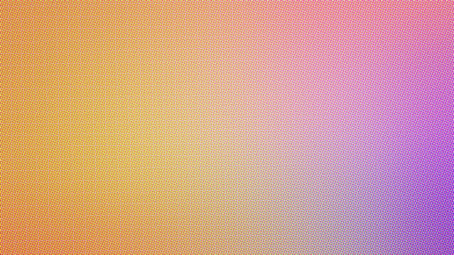 Yellow to purple gradient with halftone pattern abstract background.