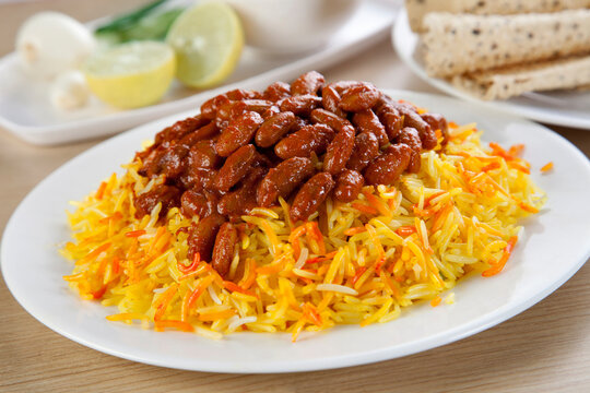 kidney bean curry with rice ,rajma chawal ,indian food
