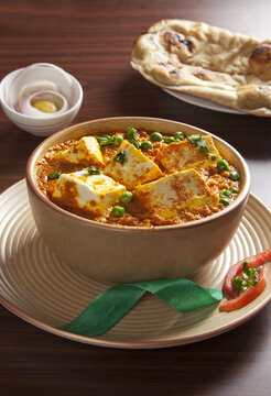 matter paneer in a bowl ,indian food