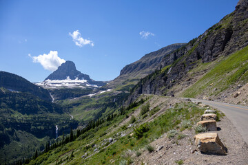 Fototapeta premium Glacier National Park scenery in July