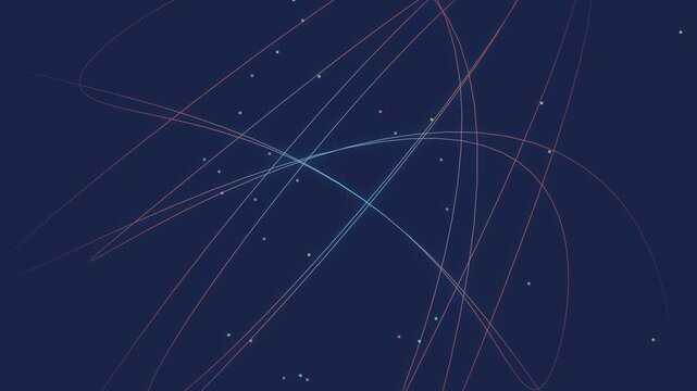 Spirograph Complex Geometric Harmonograph UIX Design with Glowing Lines and Particles 4K Resolution