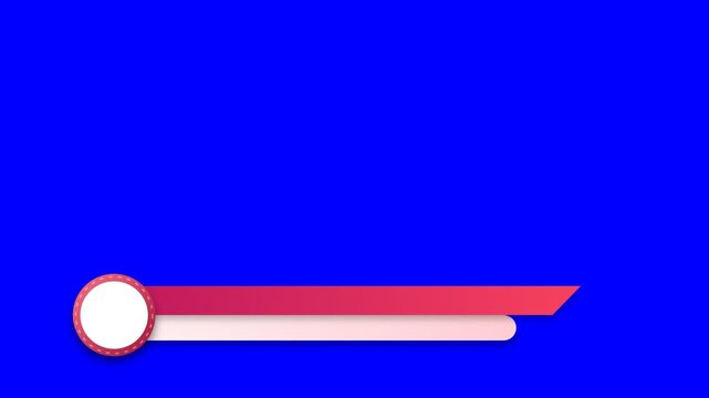 Red and white lower third graphic news template