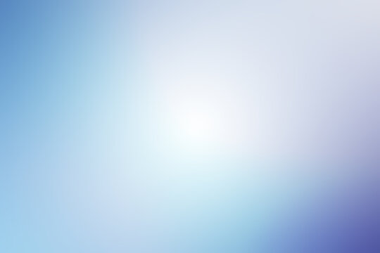 Abstract background of light blue shades with glare and bokeh effect.