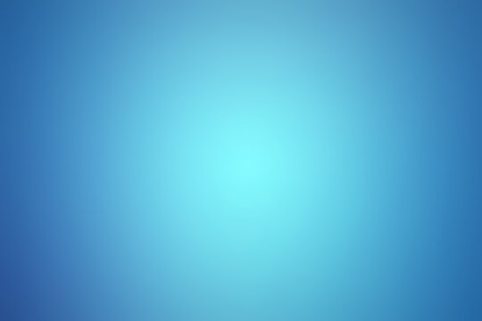 Abstract background of light blue shades with glare and bokeh effect.
