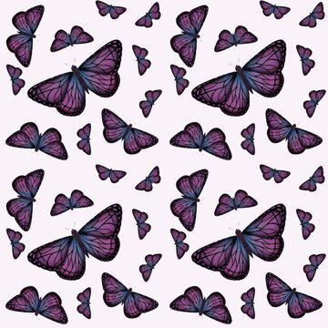 seamless pattern with butterflies fabric pattern tablecloth paper wrap