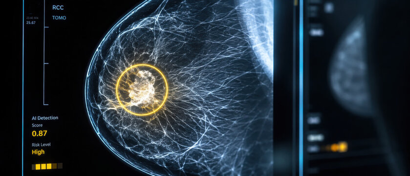Breast healthcare diagnostics use ai technology to detect abnormalities and improve early diagnosis with high accuracy and risk assessment