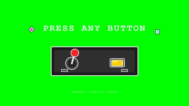 green bright start screen blue button game demo video.