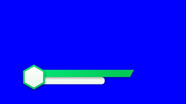 Green hexagon lower third for broadcast graphics