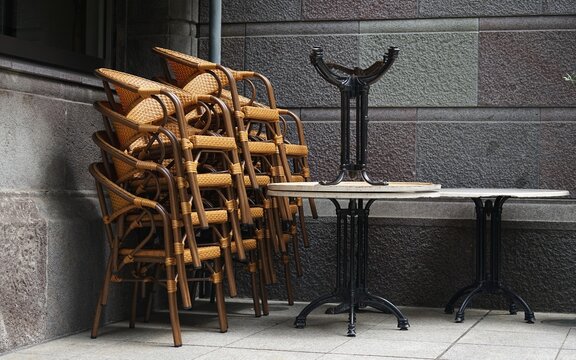 cafe tables and chairs