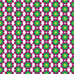 Obraz premium Background Ornamental Surface Pattern Symmetrical Floral Design Decorative Seamless Background Seamless Geometric Floral Blossom Pattern Background Modern Repeating Petal 