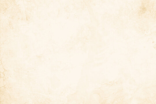 Colour old concrete wall texture background. Close up retro plain cream color cement wall background texture.