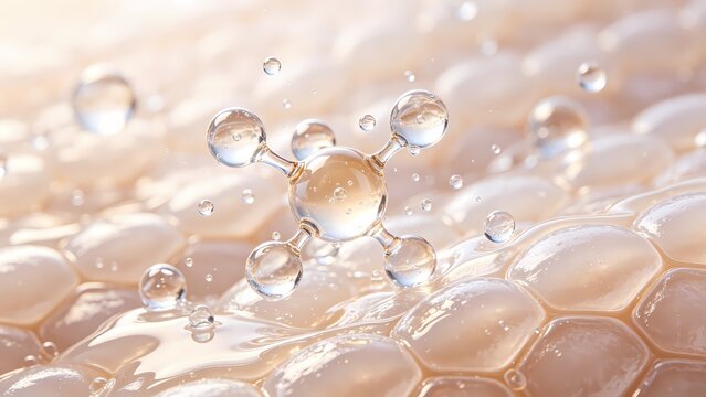The microscopic state of lactic acid in the skin