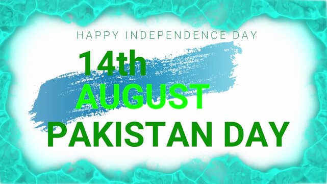 Happy 14 August Pakistan Independence Day Pakistan Flag, Patriotic Celebration