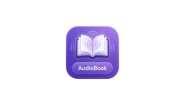 Audiobook App Icon Transparent Background