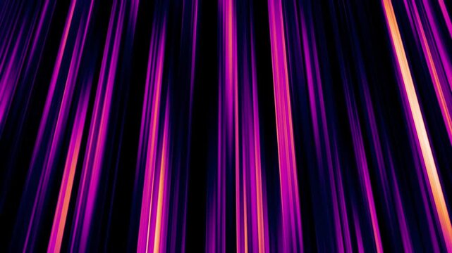 Purple and pink anime speedlines moving up on black background seamless loop