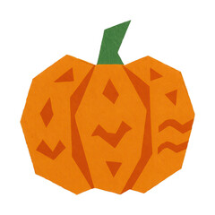 Fototapeta premium PNG Geometric pumpkin paper art