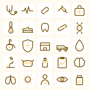 25 Medical Healthcare Icons
