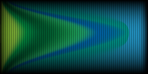Abstract green and blue arrow shape on textured vertical background, futuristic digital art. © Nawfel Mahmud