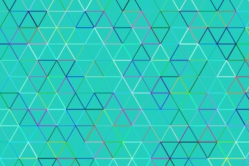 Abstract geometric pattern with triangles on blue background