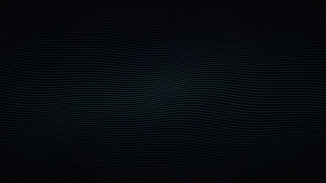 Abstract background with glowing neon horizontal wavy lines motion effect