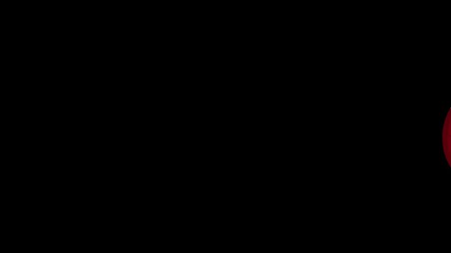 Bouncing Soccer Balls with Spanish Flag Pattern on Black Background