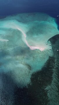 Aerial Drone View of Mangrove Forest at Bintan Island Resort, Indonesia