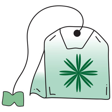 green tea bag