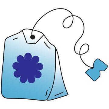 Cute Hand-Drawn Tea Bag Illustration